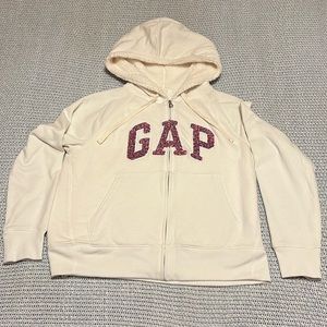 Gap Sherpa lined full zipper hoodie